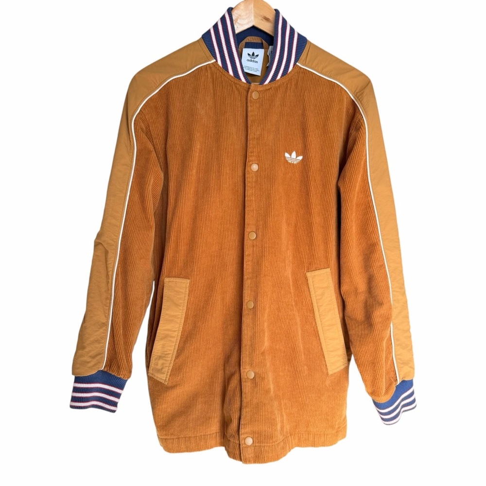 Adidas Original Corduroy Stadium Skateboarding Jacket Brown Size Men’s M